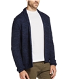 Weatherproof Mens Open Front Cardigan Sweater blue L