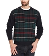 Weatherproof Mens Holiday Tartan Pullover Sweater navy S