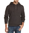 Weatherproof Mens 1/4 Button Hoodie Sweatshirt charcoal S