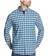 Weatherproof Mens Plaid Button Up Shirt