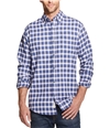 Weatherproof Mens Plaid Button Up Shirt red S