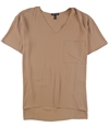 Eileen Fisher Womens Silk Basic T-Shirt tan S
