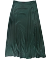 Eileen Fisher Womens Godet Silk Midi Skirt darkgreen 4