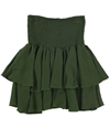 Tags Weekly Womens Ribbed Tiered Skirt green S