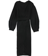 Tags Weekly Womens Solid Midi Dress black S