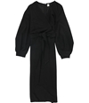 Tags Weekly Womens Solid Midi Dress black S