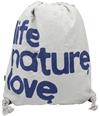Ron Heiman Unisex Life Nature Love Drawstring Standard Backpack silver