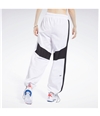 Reebok Womens Wide Leg Athletic Track Pants white 1X/16Wx30