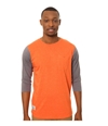 Fourstar Clothing Mens The Malto Baseball Basic T-Shirt orangeheather S
