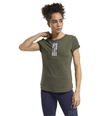 Reebok Womens CrossFit Training Graphic T-Shirt popgrn XS