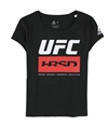 Reebok Womens UFC Fan Gear Fight Week Graphic T-Shirt blkredwhite XL