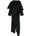 Verona Collection Womens Draped Cardigan Sweater black XL