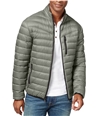 I-N-C Mens Full Zip Quilted Jacket silver XL
