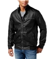 I-N-C Mens Faux Leather Motorcycle Jacket black XL