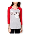 Pretty Rebellious Clothing Womens Selfie Baseball Graphic T-Shirt hgyred XS