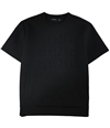 Hudson Mens Embossed Gang Graphic T-Shirt black 2XL