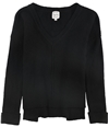 Hippie Rose Womens Cuffed Pullover Sweater black XL