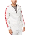 American Stitch Mens Zip-Front Hoodie Sweatshirt white L