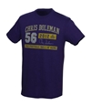 Canton Collection Mens Chris Doleman Hall Of Fame Graphic T-Shirt purple S