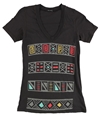 Dirty Violet Womens Aztec Pattern Graphic T-Shirt