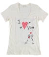 I Love H81 Womens I Heart You Notebook Graphic T-Shirt