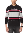 Sean John Mens Stripe Pullover Sweater black L