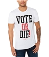Sean John Mens Vote or Die! Graphic T-Shirt white 2XL