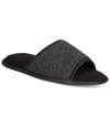 Gold Toe Mens Memory Foam Open-toe Comfort Slippers black-2 M