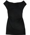 Helmut Lang Womens Ruched Bodycon Off-Shoulder Dress black 10