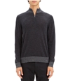 Theory Mens Quarter Zip Pullover Sweater charcoal S