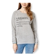 Pretty Rebellious Clothing Womens Naughty Crew Sweatshirt heathergrey M