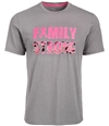 Ideology Mens Family Strong Graphic T-Shirt greyheather L
