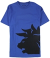 Vlado Mens Leo Graphic T-Shirt royalblue S