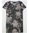 MinkPink Womens Floral-Print Illusion Tunic Dress blkfloral L