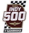 Indy 500 Unisex Embroidered Logo Decorative Patches whtbrn