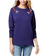 Carbon Copy Womens Embroidered Sweatshirt navy M