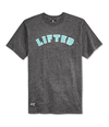 LRG Mens Heathered Graphic T-Shirt greengrey S