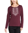 Tommy Hilfiger Womens Embroidered Basic T-Shirt 7p3 L