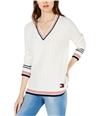 Tommy Hilfiger Womens Cable Knit Sweater, TW2