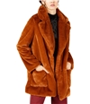 Sage The Label Womens Faux Fur Coat mustard2 XL