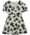 Avec Les Filles Womens Peony A-line Dress ivory M