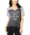 Love Tribe Womens Gym Nap Graphic T-Shirt gray L
