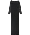 St. John Womens Shimmer Gown Dress black 8