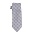 Calvin Klein Mens Frosted Plaid Self-tied Necktie 534 One Size