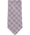 Calvin Klein Mens Frosted Plaid Self-tied Necktie 602 One Size