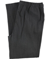 St. John Womens Pinstripe Dress Pants Leggings medgray L/29