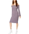 Socialite Womens Striped Midi Dress brightblue XL