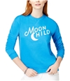 Kid Dangerous Womens Moon Child Sweatshirt blue XS