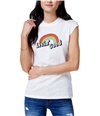 Kid Dangerous Womens Livin' Good Graphic T-Shirt white S