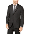 Michael Kors Mens Plaid Two Button Blazer Jacket darkgray 44
